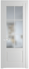 	межкомнатные двери 	Profil Doors 3.2.2 (р.6) PD со стеклом крем вайт