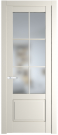 	межкомнатные двери 	Profil Doors 3.2.2 (р.6) PD со стеклом перламутр белый