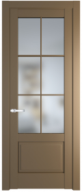 	межкомнатные двери 	Profil Doors 3.2.2 (р.6) PD со стеклом перламутр золото