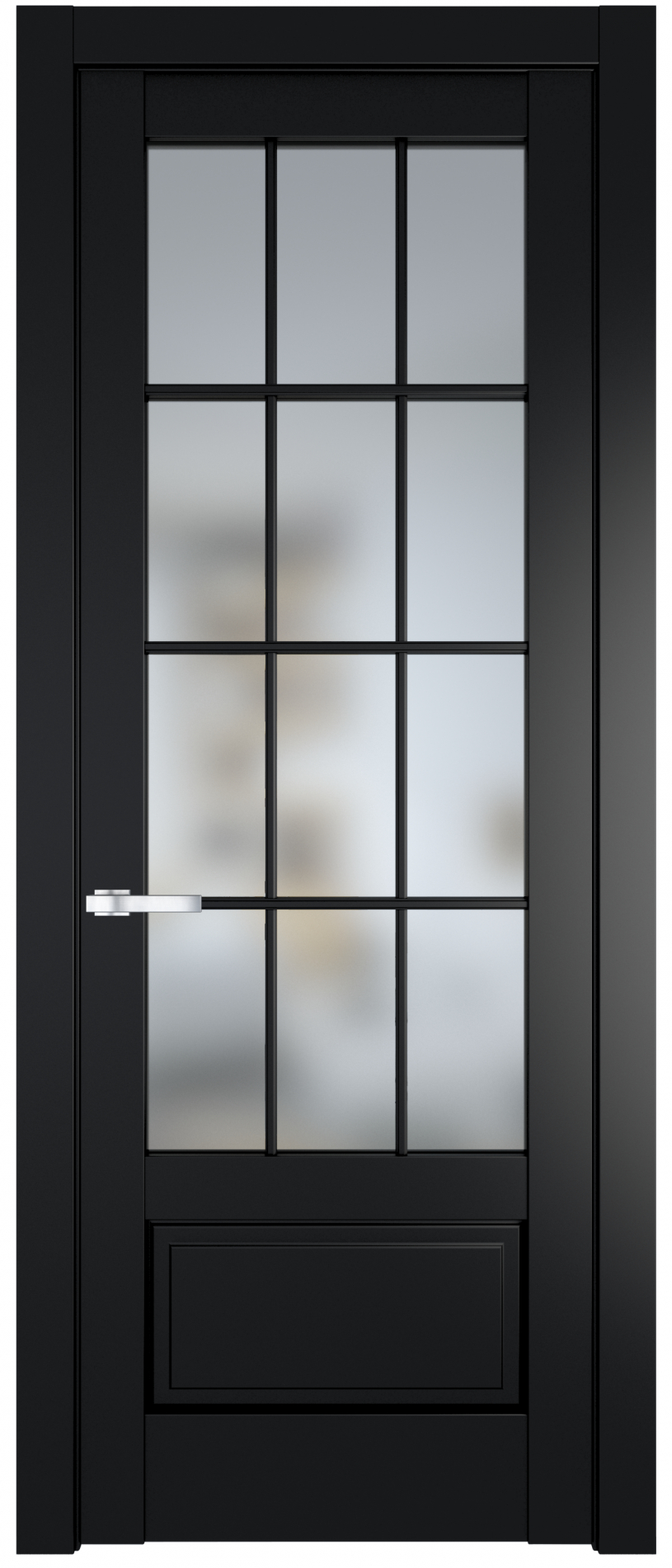 межкомнатные двери  Profil Doors 3.2.2 (р.12) PD со стеклом блэк