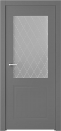 	межкомнатные двери 	Belwooddoors Кремона 2 витраж 39 эмаль графит