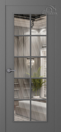 	межкомнатные двери 	Belwooddoors Ламира 1 прозрачное эмаль графит