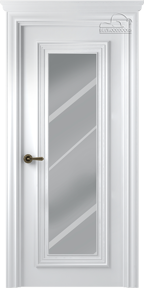 межкомнатные двери  Belwooddoors Палаццо 1 зеркало эмаль белая