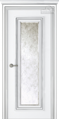 	межкомнатные двери 	Belwooddoors Палаццо 1 зеркало состаренное эмаль белая