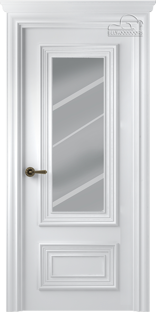 межкомнатные двери  Belwooddoors Палаццо 2 зеркало эмаль белая