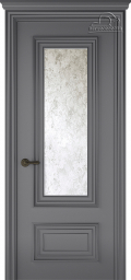	межкомнатные двери 	Belwooddoors Палаццо 2 зеркало состаренное эмаль графит