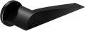 	дверные ручки 	Profil Doors Sagev RO02 чёрная