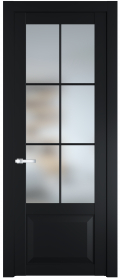 	межкомнатные двери 	Profil Doors 1.2.2 (р.6) PD со стеклом блэк
