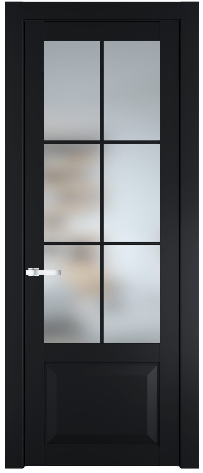 межкомнатные двери  Profil Doors 1.2.2 (р.6) PD со стеклом блэк
