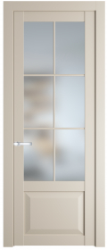 	межкомнатные двери 	Profil Doors 1.2.2 (р.6) PD со стеклом кремовая магнолия
