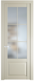 	межкомнатные двери 	Profil Doors 1.2.2 (р.6) PD со стеклом перламутр белый