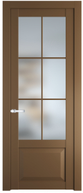 	межкомнатные двери 	Profil Doors 1.2.2 (р.6) PD со стеклом перламутр золото
