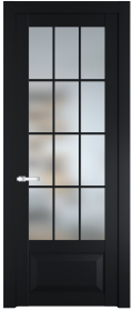 	межкомнатные двери 	Profil Doors 1.2.2 (р.12) PD со стеклом блэк