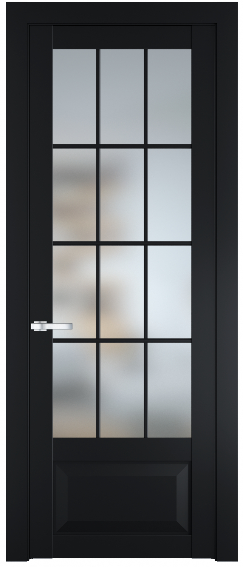 межкомнатные двери  Profil Doors 1.2.2 (р.12) PD со стеклом блэк