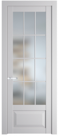 	межкомнатные двери 	Profil Doors 1.2.2 (р.12) PD со стеклом крем вайт