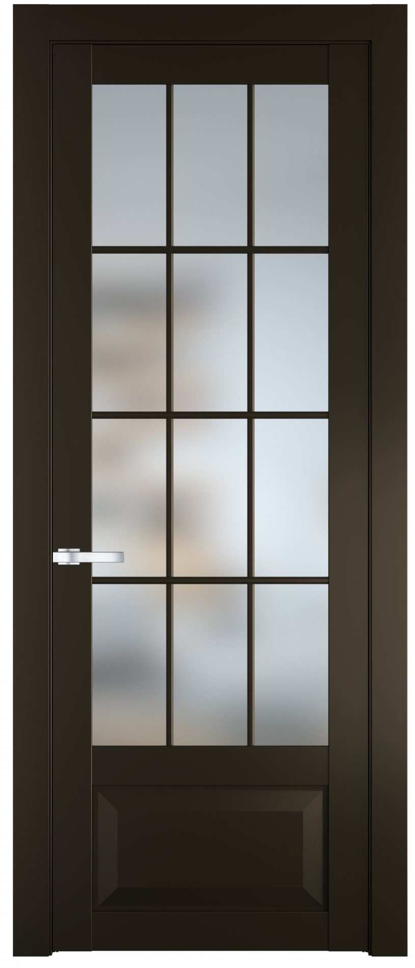 межкомнатные двери  Profil Doors 1.2.2 (р.12) PD со стеклом перламутр бронза