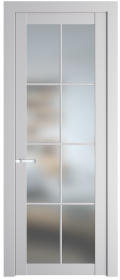	межкомнатные двери 	Profil Doors 1.1.2/2.1.2 (р.8) PD со стеклом крем вайт