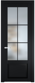 	межкомнатные двери 	Profil Doors 2.2.2 (р.6) PD со стеклом блэк