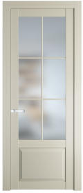 	межкомнатные двери 	Profil Doors 2.2.2 (р.6) PD со стеклом перламутр белый