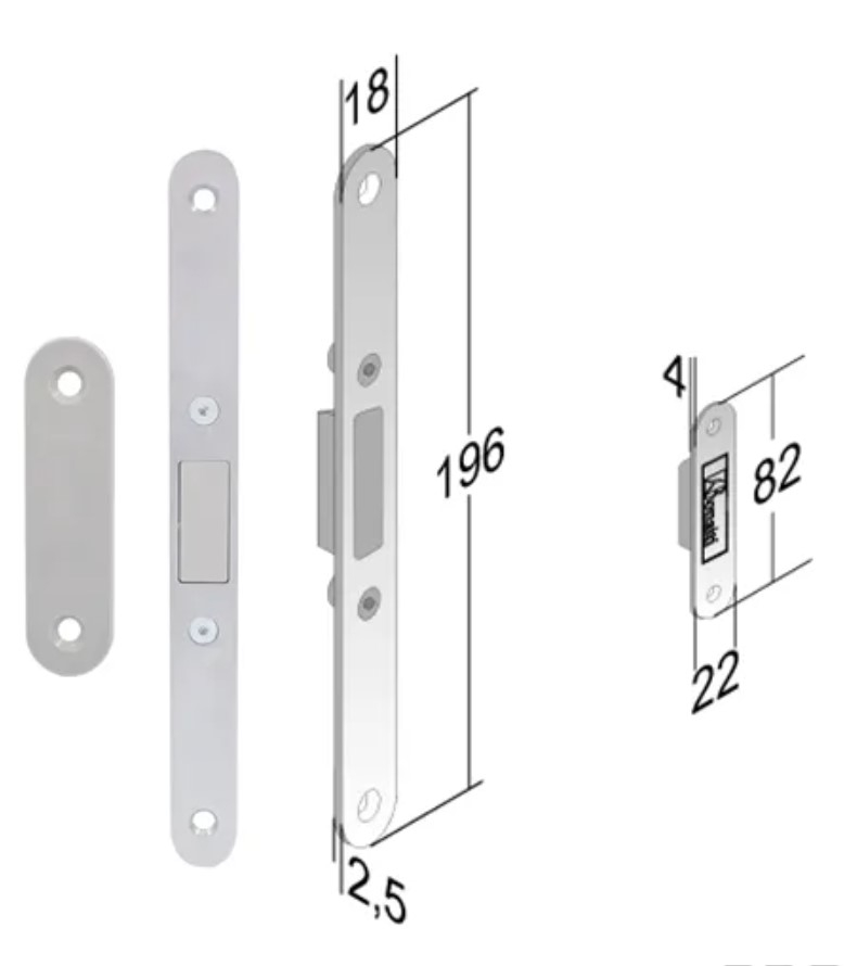   Дариано магнитный фиксатор Bonaiti хром