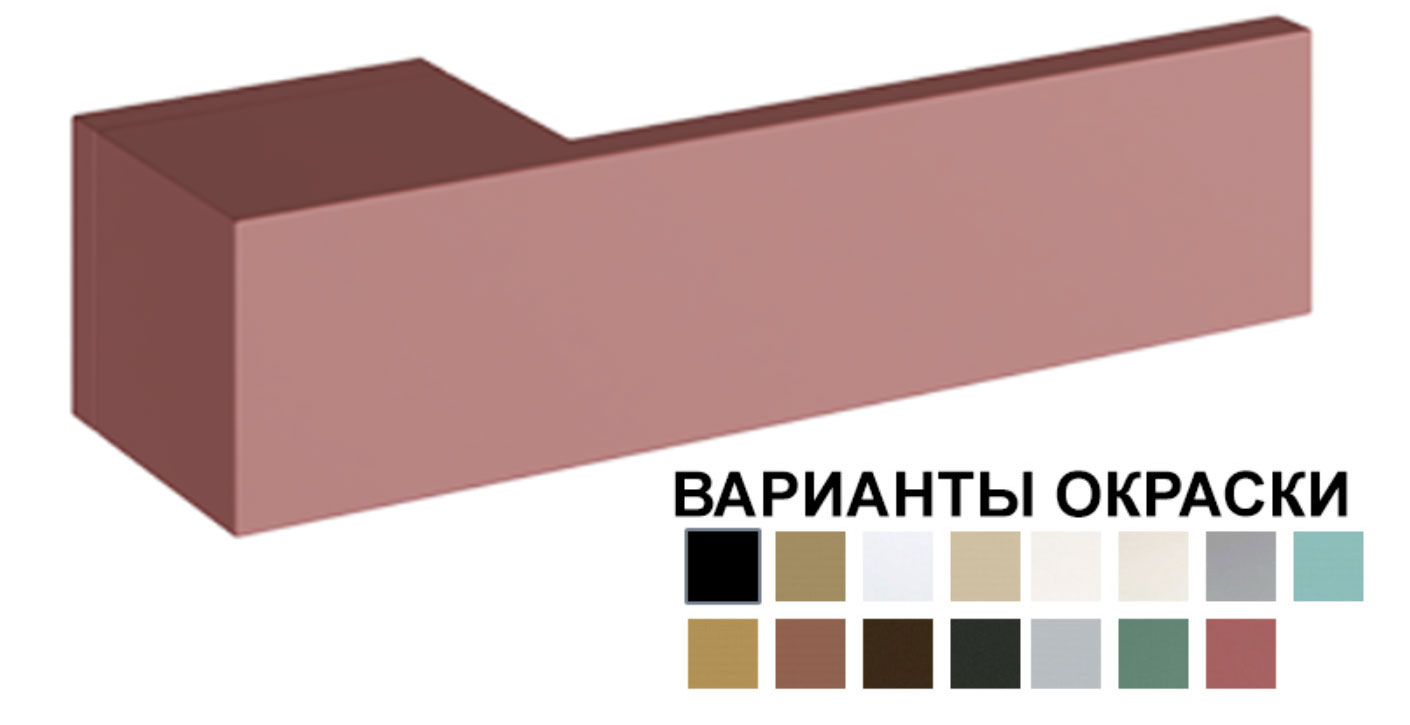 дверные ручки  Profil Doors 368 RO80 окрашенная