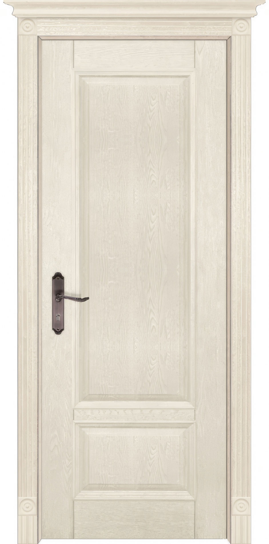 межкомнатные двери  Ока Аристократ 4 ДГ дуб dsw слоновая кость