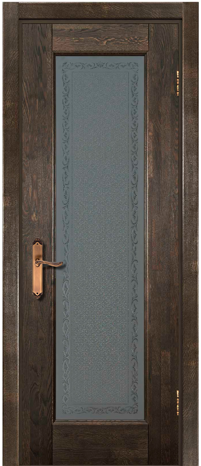 межкомнатные двери  Ока Классик 3 ДО Кристалайзер дуб