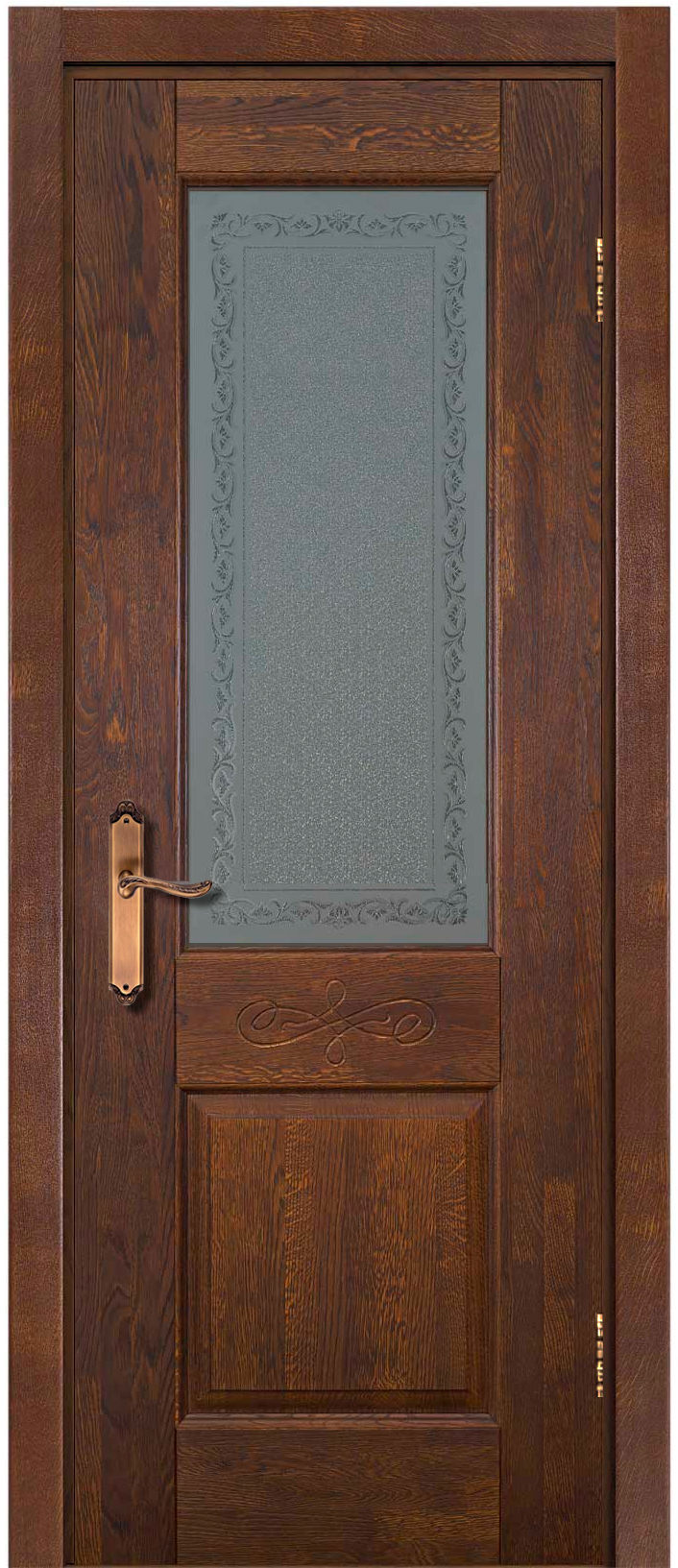 межкомнатные двери  Ока Классик 5 ДО Кристалайзер дуб