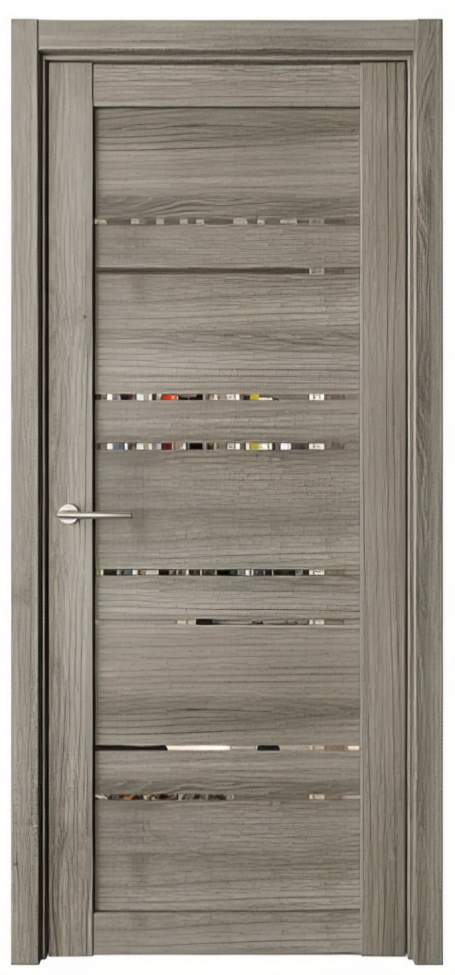 межкомнатные двери  Альберо Дублин зеркало ясень пепельный