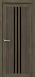 	межкомнатные двери 	Альберо Франкфурт стекло серый кедр