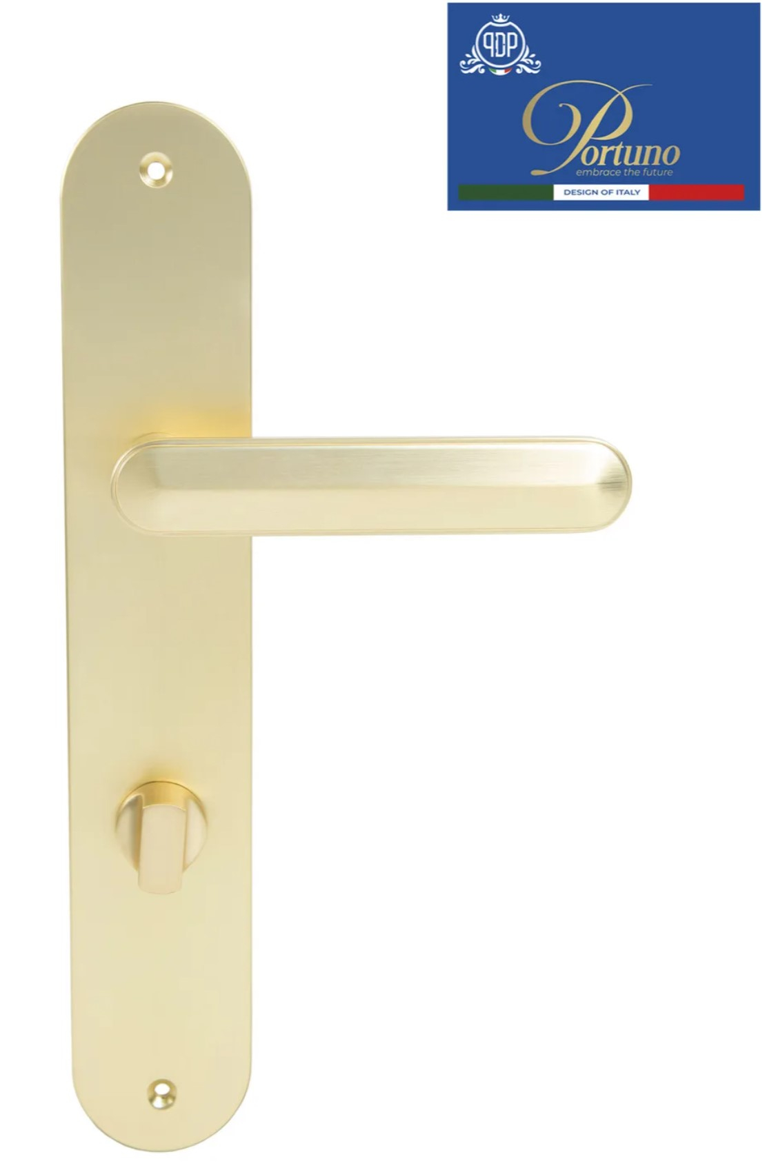 дверные ручки  Porta di Parma Onyx (PDP) на планке матовое золото