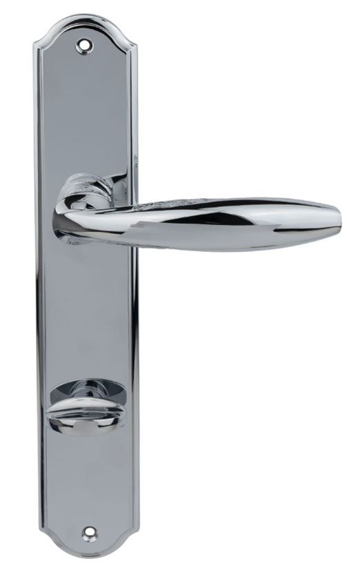 дверные ручки  Porta di Parma Anna на планке полированный хром