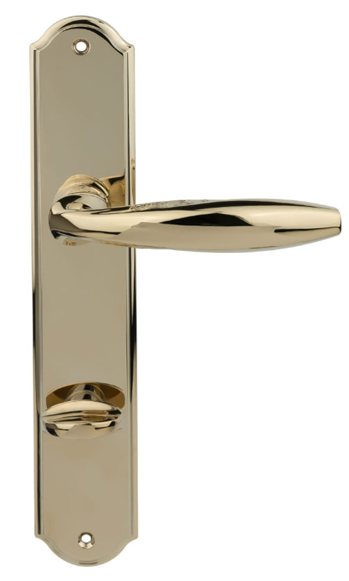 дверные ручки  Porta di Parma Anna на планке полированное золото