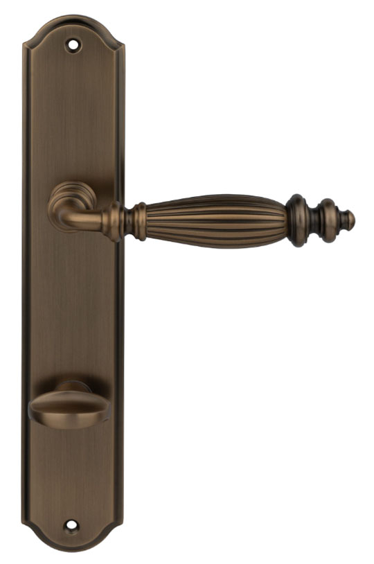 дверные ручки  Porta di Parma Siena на планке матовый кофе