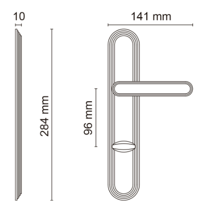 Chic (PDP) на планке матовый кофе