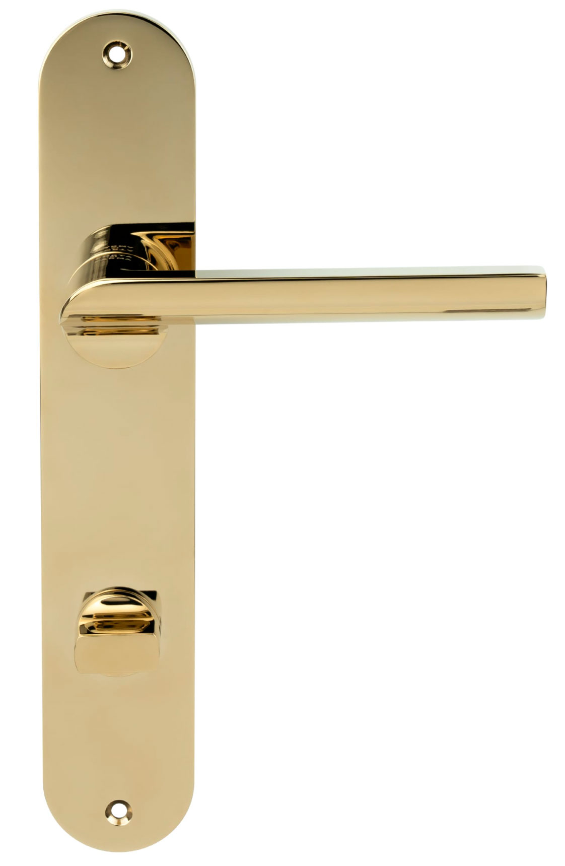 дверные ручки  Porta di Parma Punto на планке полированное золото