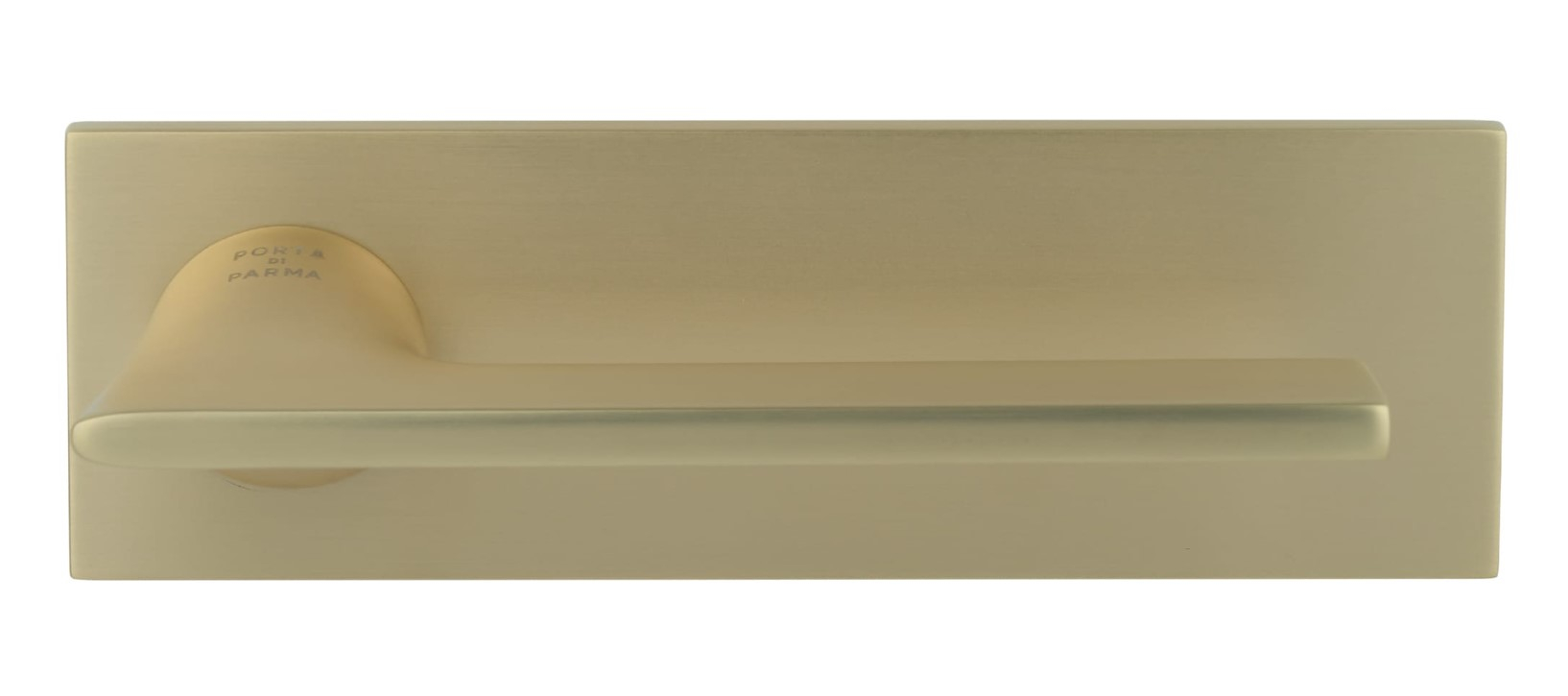 дверные ручки  Porta di Parma Alato на широкой планке матовое золото