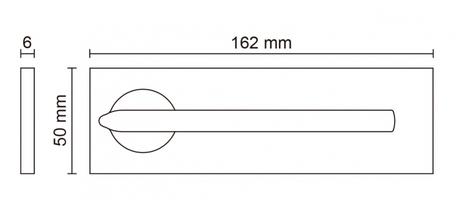 Alato на широкой планке матовый никель