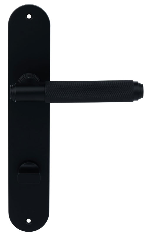 дверные ручки  Porta di Parma Exa Zig на планке чёрная