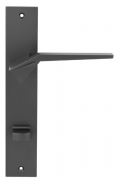 	дверные ручки 	Porta di Parma Origami на планке матовый графит