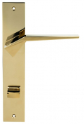	дверные ручки 	Porta di Parma Origami на планке полированное золото