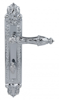	дверные ручки 	Porta di Parma Arcadia на планке полированный хром