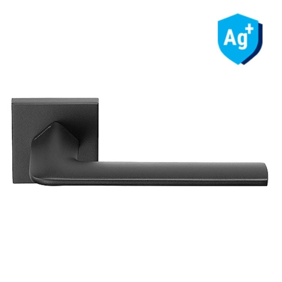 дверные ручки  Archie Sillur AG+ SEGURO квадрат чёрная