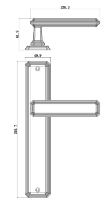 Sabio на планке матовый хром