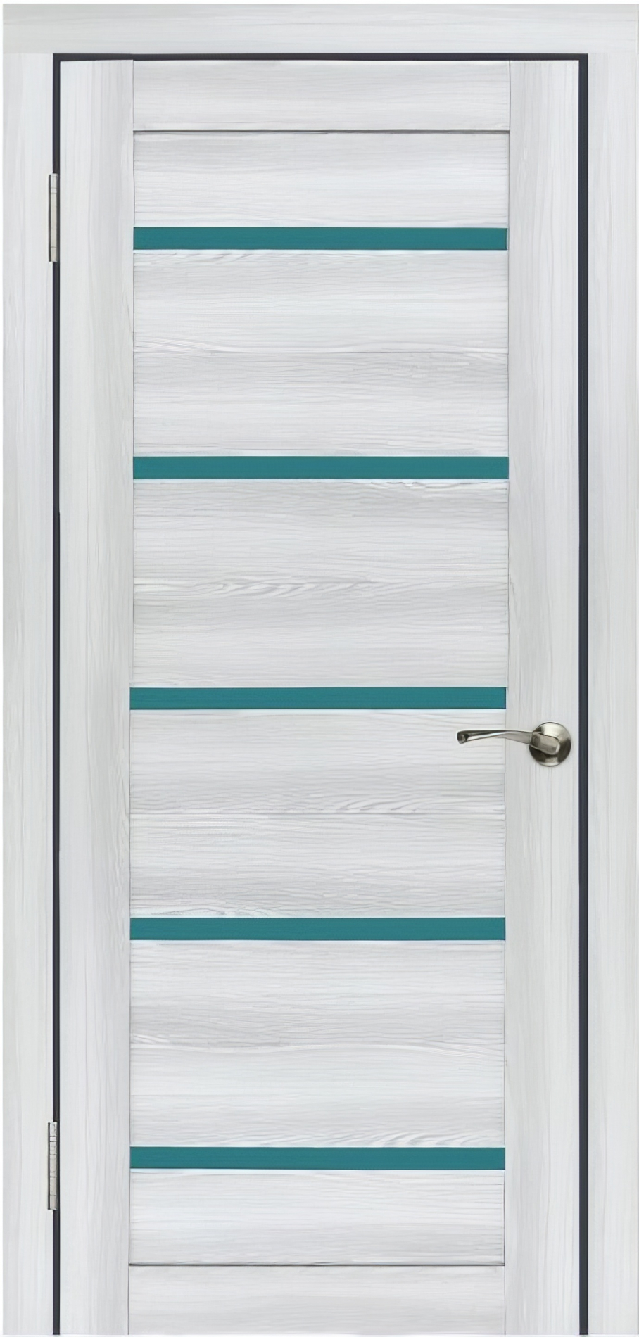 межкомнатные двери  Wanmark D1 ДО зеркало ясень ривьера айс