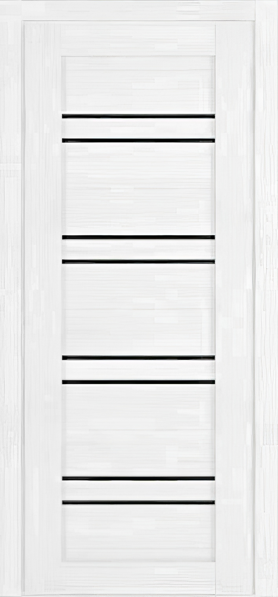 межкомнатные двери  Wanmark D28 ДО чёрное белый бланко