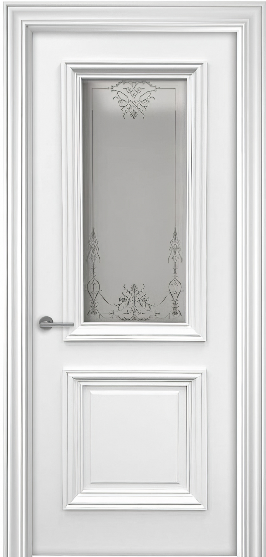 межкомнатные двери  ДвериПро Шервуд 2 ДО-1 эмаль белая