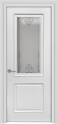 	межкомнатные двери 	ДвериПро Лайн 3/2 ДО-1 эмаль белая
