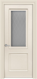 	межкомнатные двери 	ДвериПро Лайн 3/2 ДО-2 слоновая кость