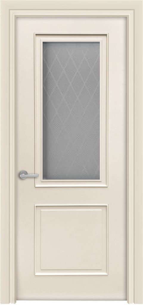 межкомнатные двери  ДвериПро Лайн 3/2 ДО-2 слоновая кость